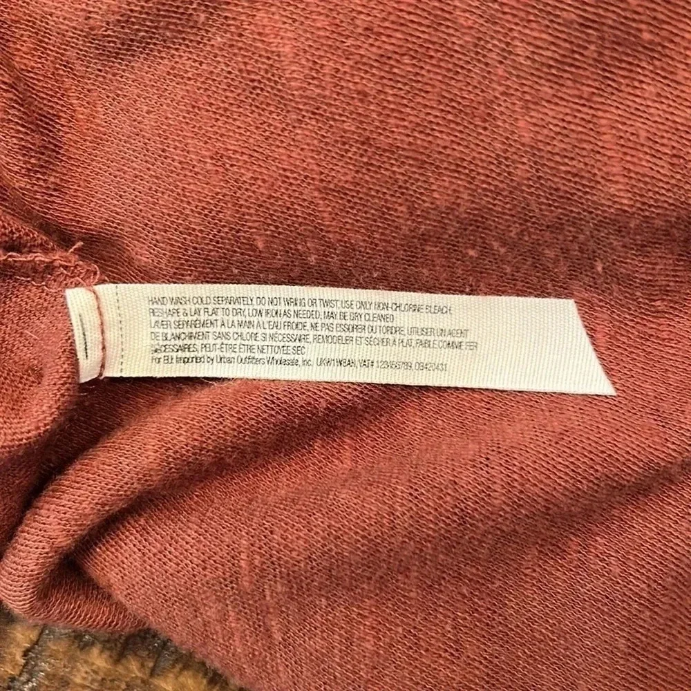 Free People Beach Linen Blend Drop Waist Button Up Oversized Mini Dress Medium - Picture 8 of 9